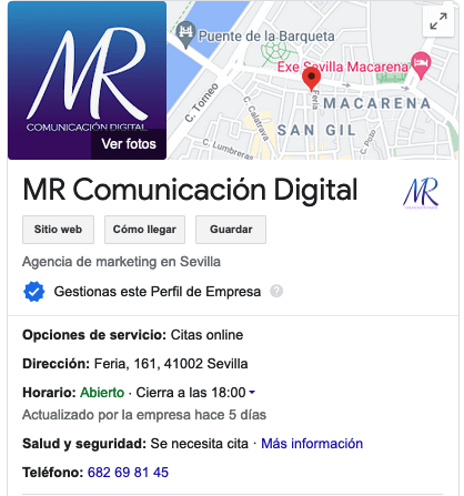Posicionamiento SEO local: claves de éxito para tu negocio 2 Posicionamiento SEO local. Ficha de empresa en Google My business